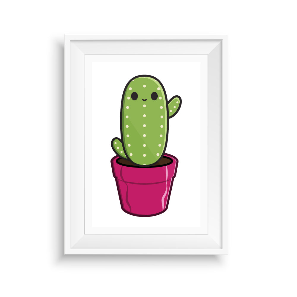 Cute Cactus Art Print