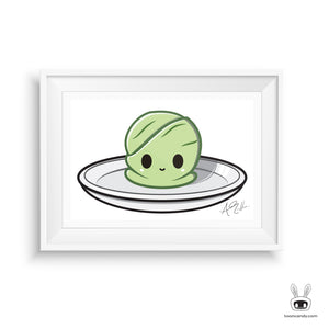 Green-Tea-Ice-Cream-Art-Print-Kawaii