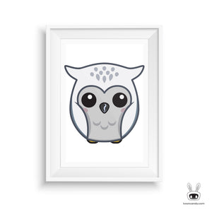 Owl Nursery, Nursery Art,