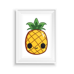 Pineapple-Art-Print-Kawaii